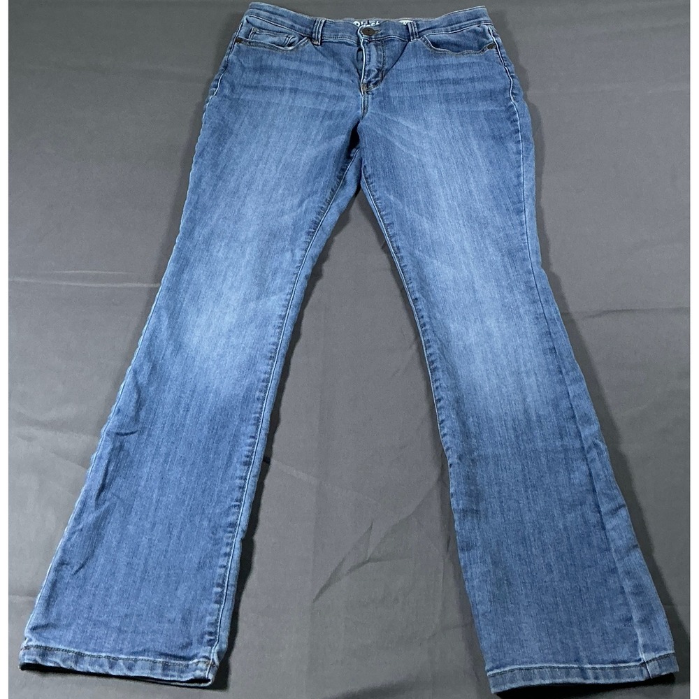 OshKosh‎ Bgosh Girls Blue Jeans Size 14R Boot Cut Medium Wash Adjustable Waist